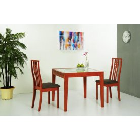 (НЕ АКТИВЕН, нет в прайсе) Стол Benson 90 вишня и 4 стула Betty (ES)