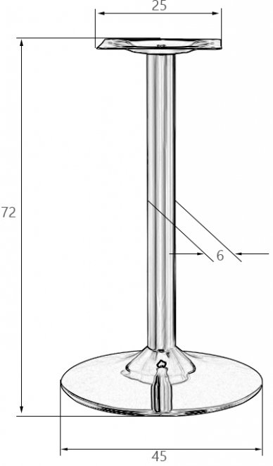 Подстолье обеденное Alan Gold