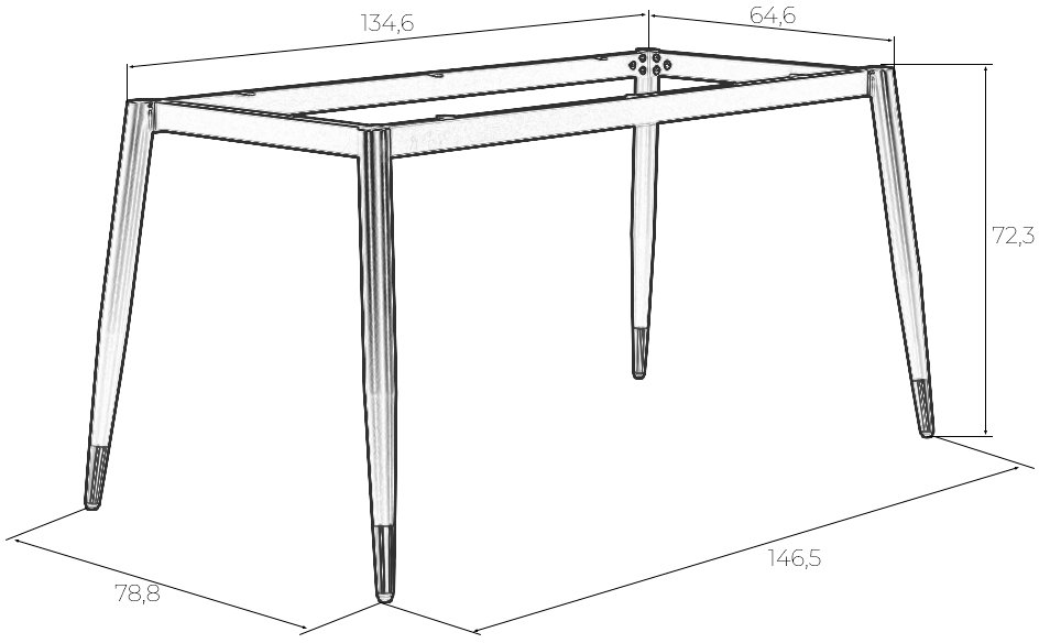 Подстолье обеденное Lester
