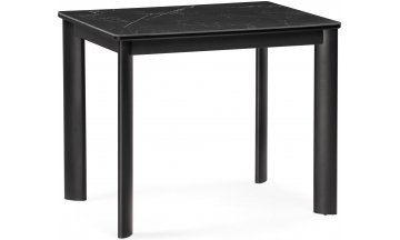 Керамический стол Кина 90(130)х65х76 shakespeare black / черный