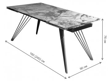 Керамический стол Acerra New 160