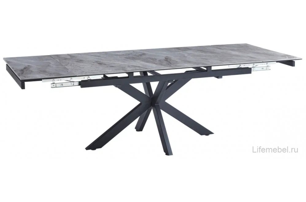 Стол Moby серый глянец / черный