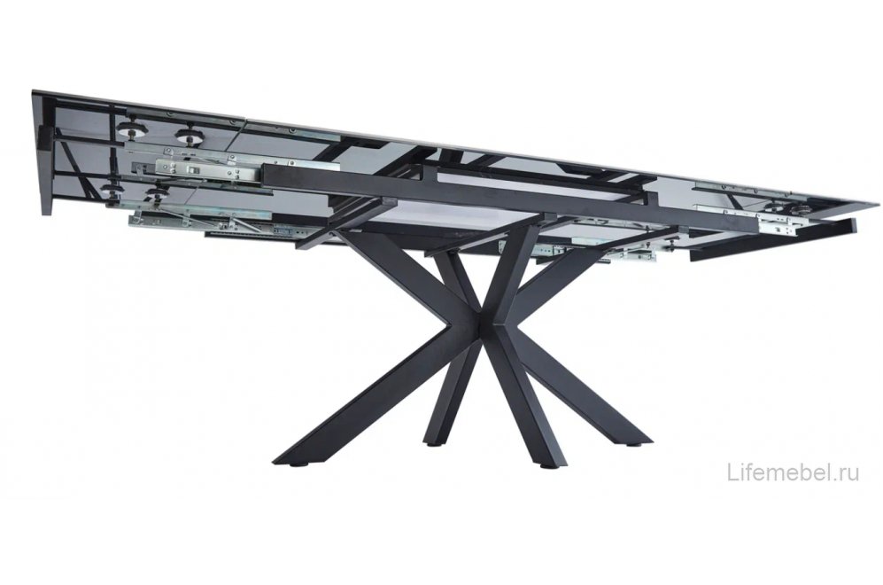 Стол Moby серый глянец / черный