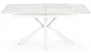 Керамический стол Моне 160 белый мрамор / белый