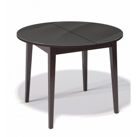 Стол обеденный Kenner 1000M венге / стекло черное