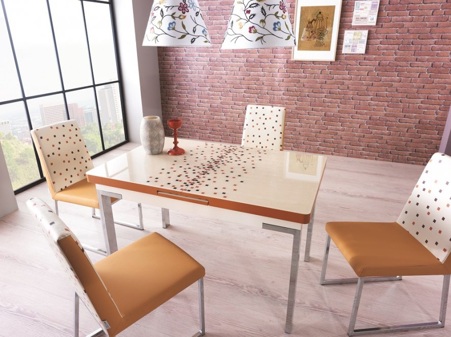 Стол обеденный M21 раскладной cream