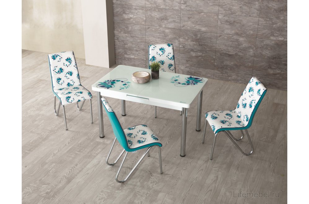 Стол обеденный M28 раскладной turquoise