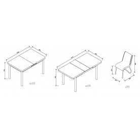 Стол M29 раскладной