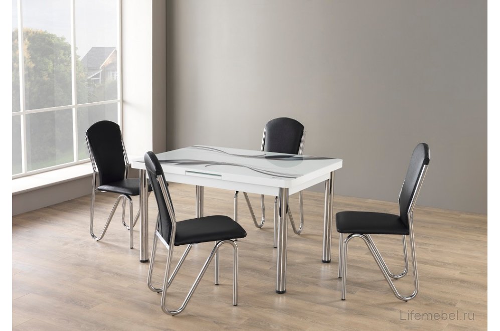 Стол обеденный M43 раскладной black