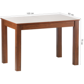 Стеклянный стол Бруно 1000 х 600