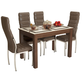 Стеклянный стол Бруно 1100 х 700