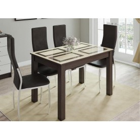 Стеклянный стол Бруно 1100 х 700