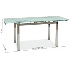 Стеклянный стол GD017