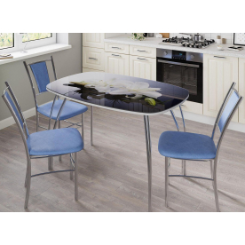 Стеклянный стол Лотос 1200 х 800