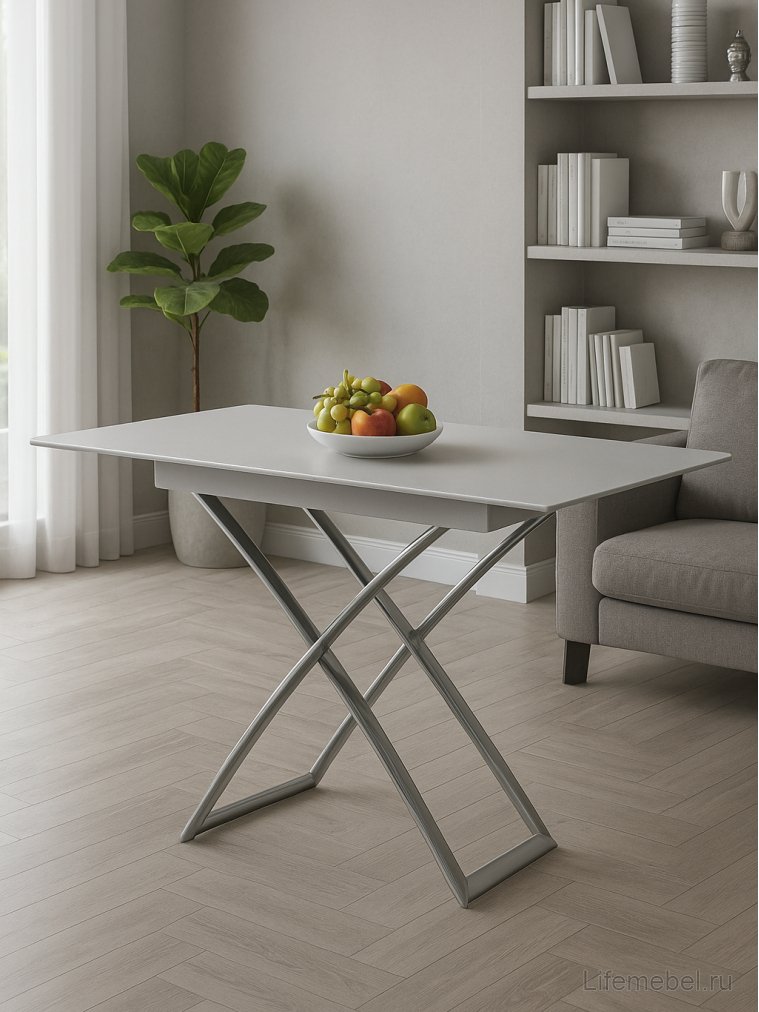 Стеклянный стол Magic-J Cs белый