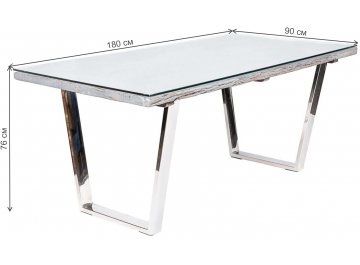 Стеклянный стол Shine Nature М