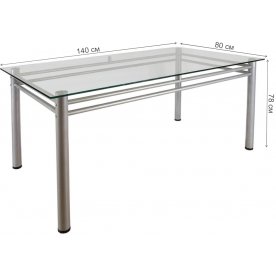 Стеклянный стол Робер 15