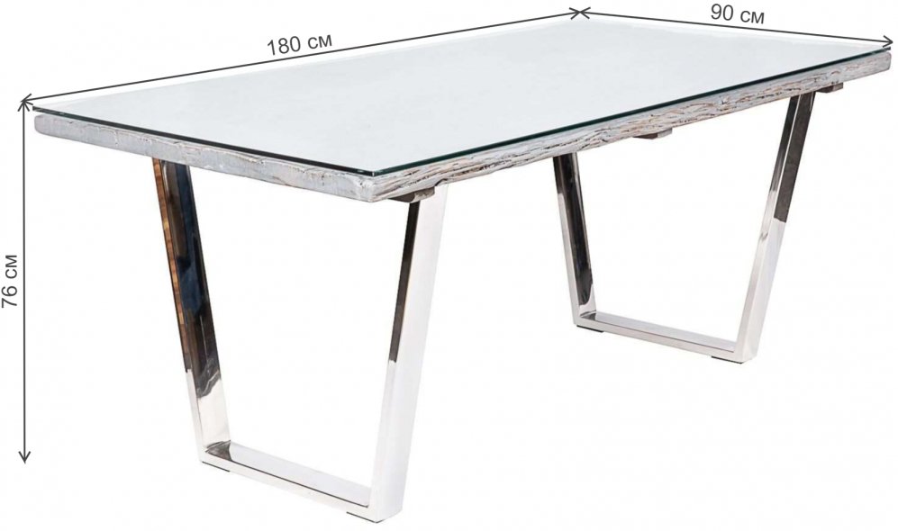 Стеклянный стол Shine Nature М