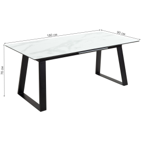 Стеклянный стол Франк