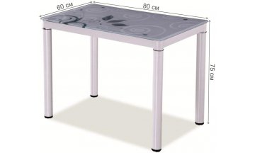 Стеклянный стол Damar