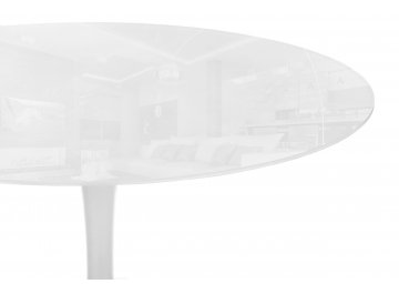 Круглый стол Tulip 90 super white glass