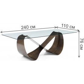 Стеклянный стол DT9305FGI 240