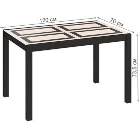 Стеклянный стол Диез Т4