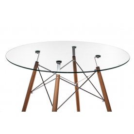 Стеклянный стол Eames PT-151 80