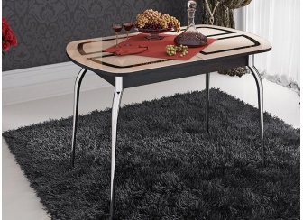 Стол Милан СМ-203.23.01 бежевый / венге цаво