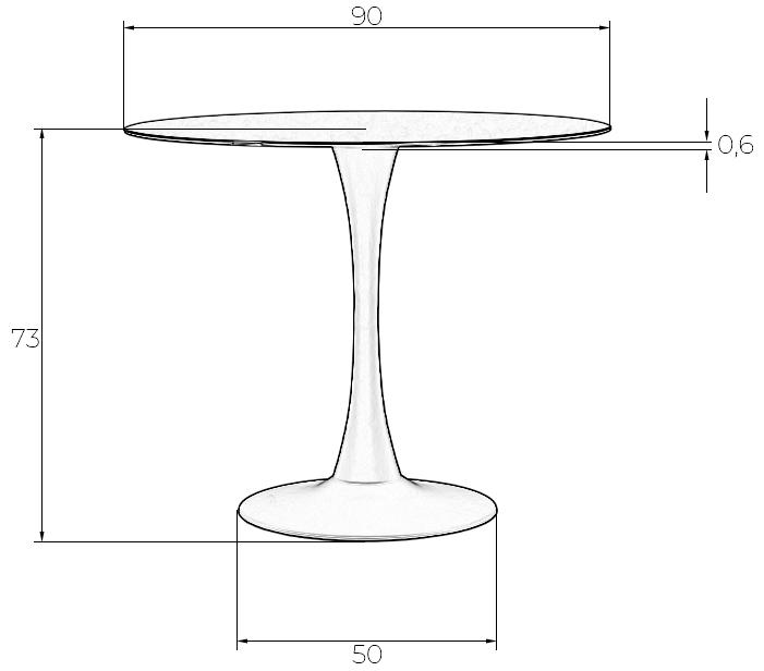 Стол обеденный Mia черный