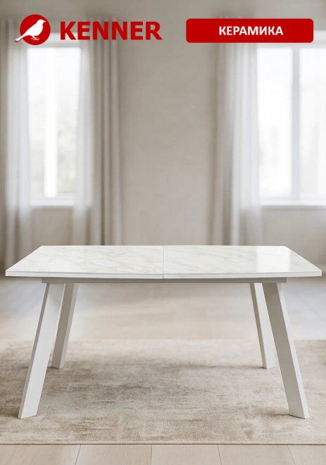 Стол SL1600 белый / керамика белая глянец