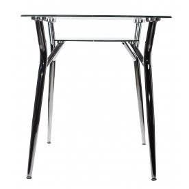 Стол стеклянный А6С-2 рисунок серый