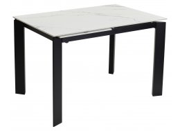 Стол Corner 120 high gloss statuario керамика / черный