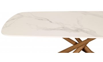 Керамический стол Монтерро 160 белый мрамор