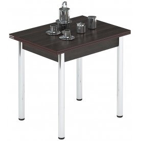 Стол обеденный раздвижной Лиль 1Р металл хром / венге