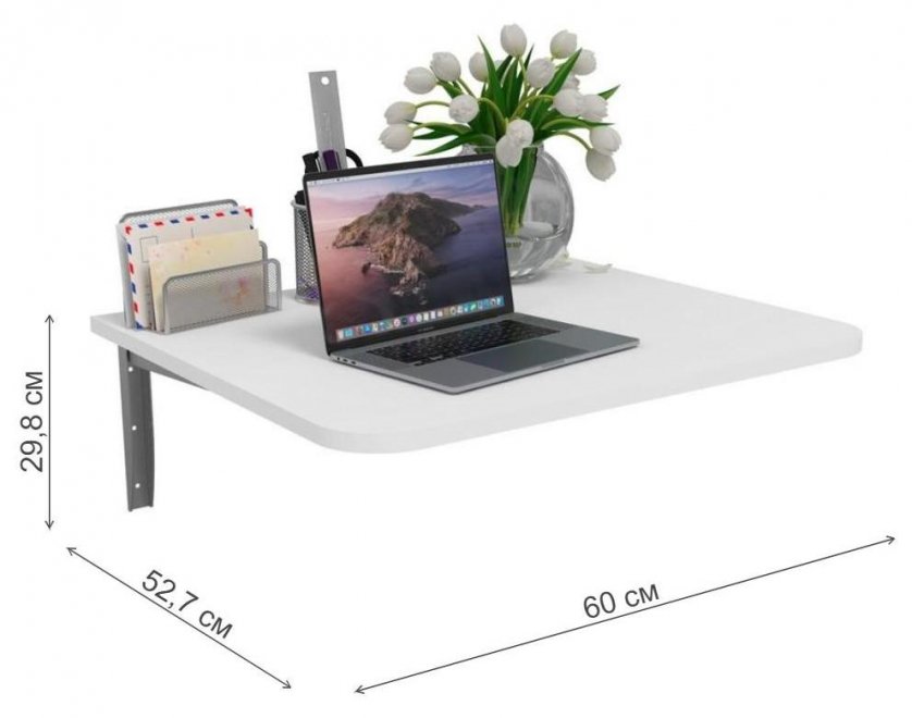 Стол-книжка СО2 белый