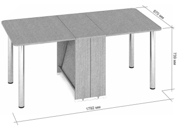 Стол-книжка СКР-16-Р 2300