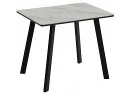 Керамический стол Тик Так 90 белый мрамор