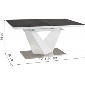 Стол на тумбе Alaras II 120