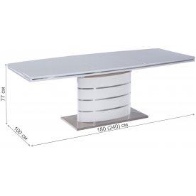 Стол на тумбе Fano 180