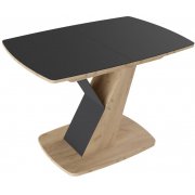 дуб крафт золотой / стекло матовое чёрный графит