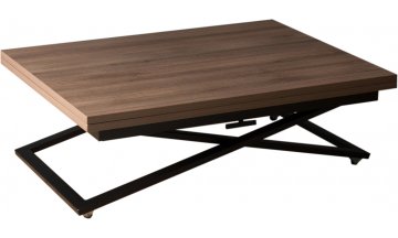 Стол-трансформер Левмар Compact D31/S53 дуб шамони темный / черный