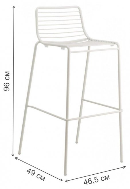Барный стул 005/2535VB белый