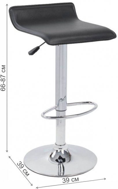 Барный стул A044 черный