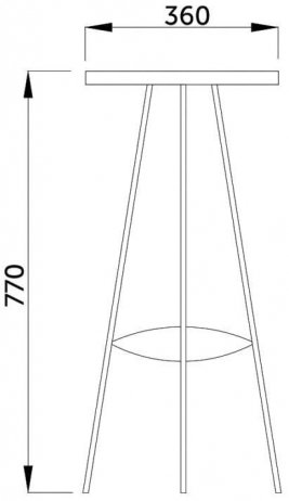 Барный стул Aero C белый