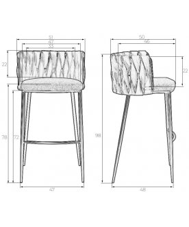 Барный стул Amelia