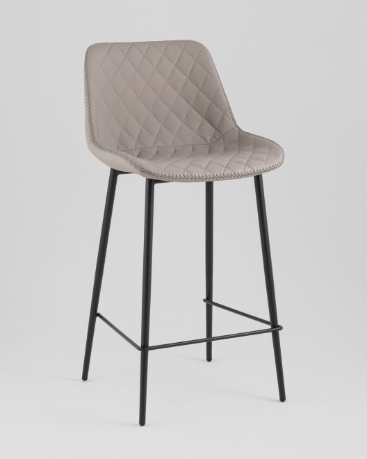 Барный стул Аркен, экокожа, серый