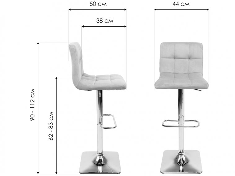 Барный стул Amazon велюр темно-зеленый