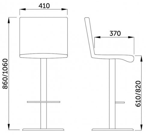 Барный стул Riga экокожа белый