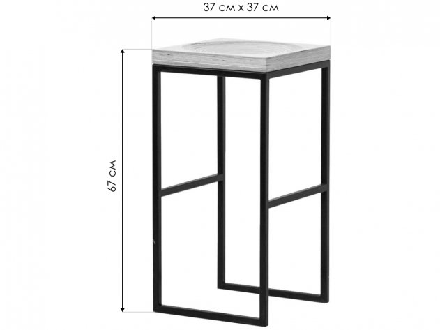 Барный стул Fullmoon береза натуральная